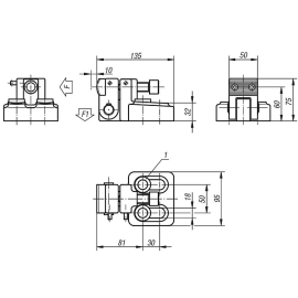 K0831 Зажимы силовые подвижные регулируемые