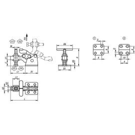 K1257 Прижимы механические с Т-образной рукояткой