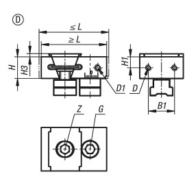 K1749 Зажимные элементы с контропорой для приспособлений (K1830)
