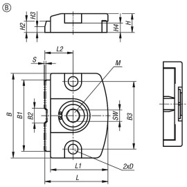 K1696 Зажимы плоские эксцентриковые