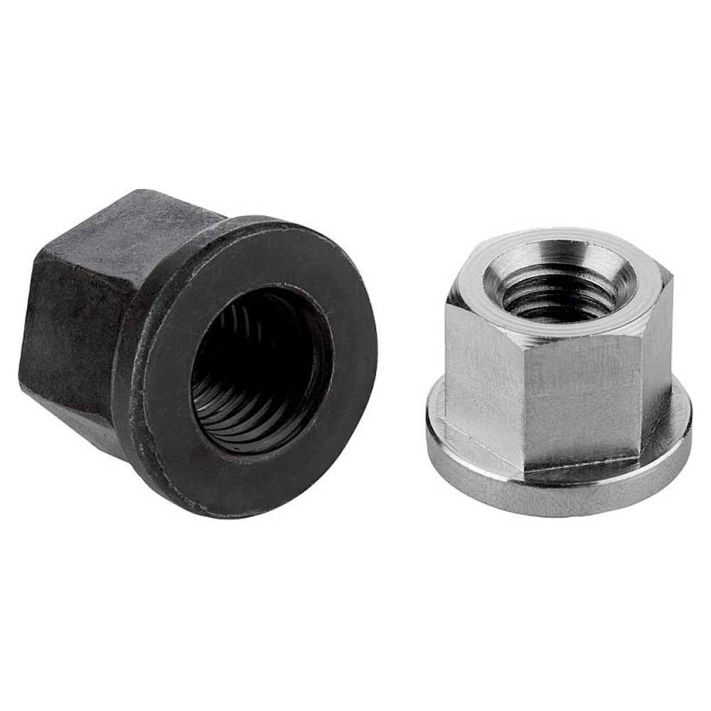 K0701 Гайки шестигранные DIN 6331 1,5xD высокие с фланцем