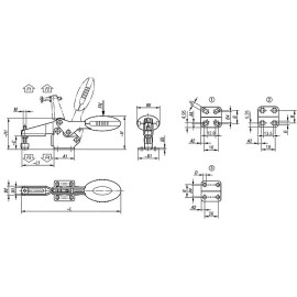 K0660 Прижимы механические антистатические с горизонтальным основанием