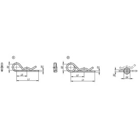 K1137 Шплинты пружинные игольчатые DIN 11024