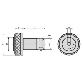 K0935 Цилиндры быстрозажимные Ball lock механические