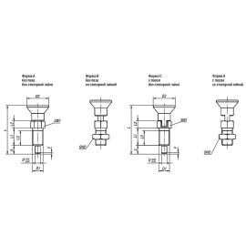 K0630 Штифты стопорные резьбовые удлиненные