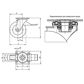 K1772 Ролики усиленные с пластиковыми колесами