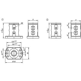 K0961 Модули зажимные UNI lock для 5 осевой обработки двойные, 80 мм