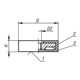 K0562 Магниты со внутренней резьбой и защитной оболочкой