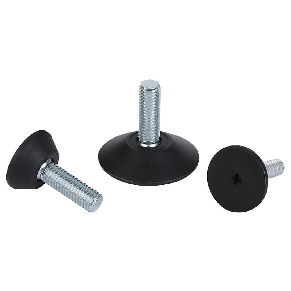 K0674 Опоры с дисковым основанием и крестовым шлицем