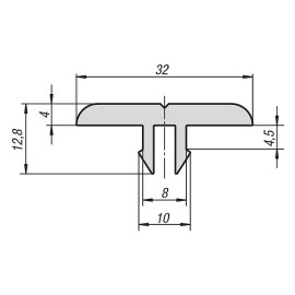 K1056 Вставки пазовые защитные скользящие (тип I)
