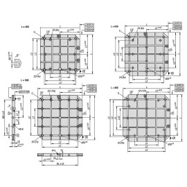 K0806 Плиты для станочных паллет с Т-пазами, EN-GJL-300