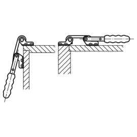 K0079 Защелки натяжные регулируемые с рукояткой и крюком