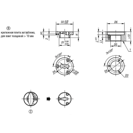 K1062 Втулки позиционирующие для механизмов с поперечным штифтом