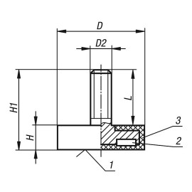 K0564 Магниты с наружной резьбой и защитной оболочкой