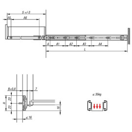 K1574 Комплекты направляющих разборные угловые, 35 кг