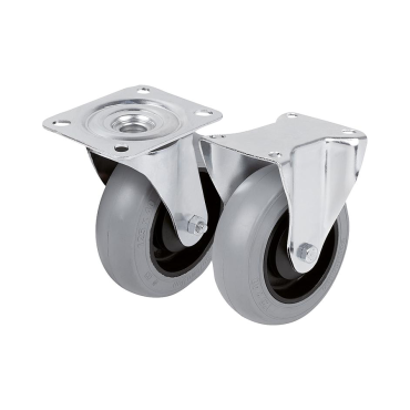 K1766 Ролики с крепежной пластиной и эластичным покрытием