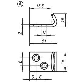 K0050 Защелки натяжные регулируемые со скобой