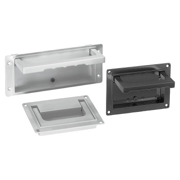 K0240 Ручки врезные из алюминия откидные