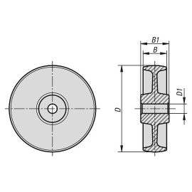K1783 Колеса пластиковые
