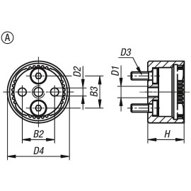 K1446 Элементы фиксирующие поворотные