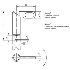 K0639 Штифты стопорные с ригелем приварные