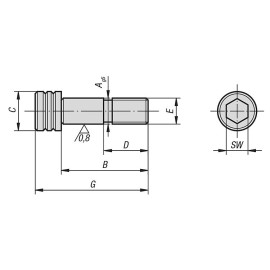 K0815 Болты призонные с допуском g5