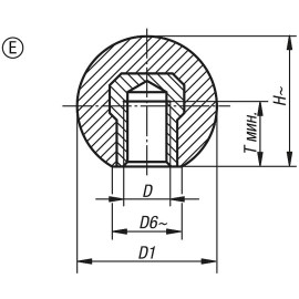K0158 Ручки круглые DIN 319