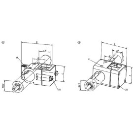 K0497 Зажимы крестовые для линейного перемещения труб