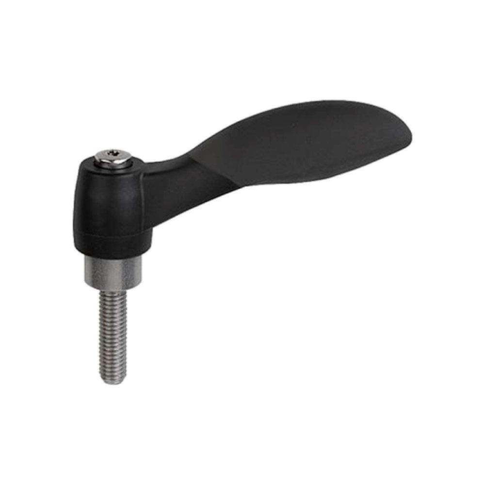 K0126 Рычаги зажимные 2К из пластика и нерж. стали, НР