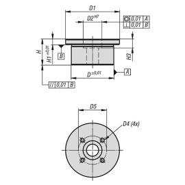 K0934 Блоки монтажные для наружных цанговых зажимов