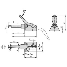 K1545 Зажимы механические плунжерные маленькие