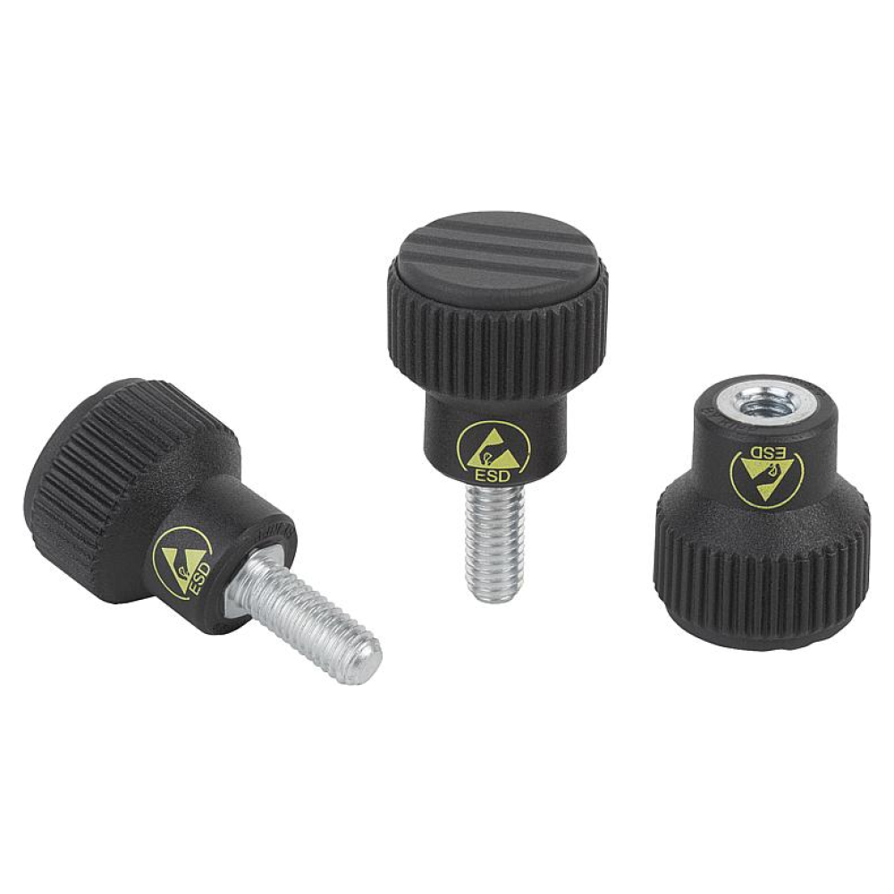 K0247 Ручки с накаткой антистатические