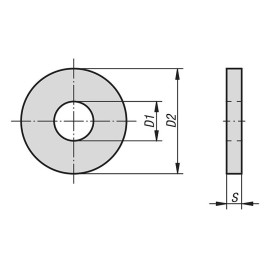 K0867 Шайбы плоские усиленные DIN 6340