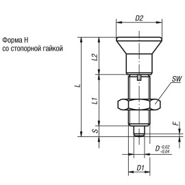 K0343 Штифты стопорные резьбовые