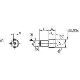 K0818 Пальцы установочные с цапфой