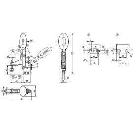K0663 Прижимы механические антистатические с вертикальным основанием