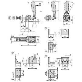 K1547 Зажимы механические плунжерные