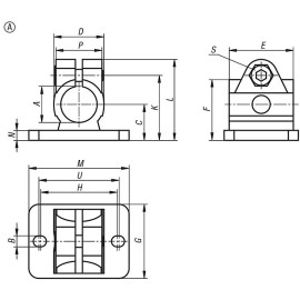 K0479 Зажимы для труб фланцевые из нержавеющей стали