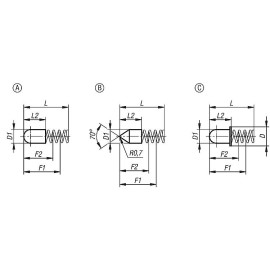 K1277 Гильзы фиксаторы пружинные