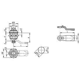 K1111 (K1114) Замки поворотные гигиеничные