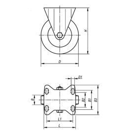K1768 Ролики усиленные со стальными дисками