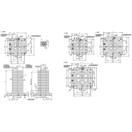 K1534 Стойки шестисторонние, шаг растра 50±0,02 мм, EN-GJL-300