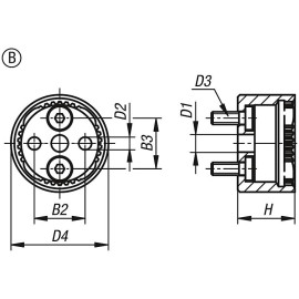 K1446 Элементы фиксирующие поворотные