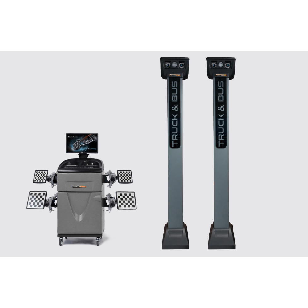 Стенд сход-развал 3D для грузовиков, до 4-х осей одновременно ТехноВектор 7 Truck V 7204 HTS4