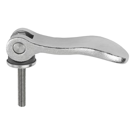 K0647 Рычаги регулируемые из нерж. стали с шайбой из пластика