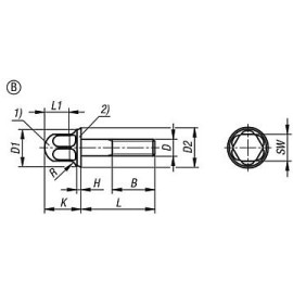 K1647 Винты с уплотнительным кольцом Hygienic DESIGN