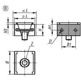 K1748 Зажимные элементы клиновые, 50 мм