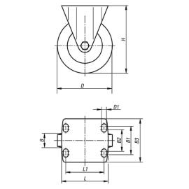 K1769 Ролики усиленные пыле-влагозащищенные