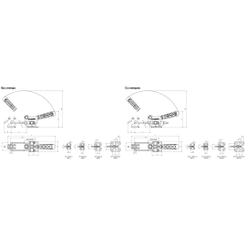 Защелки натяжные со скобой, рукояткой и крюком Kukamet 311