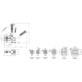 Прижимы механические с горизонтальным основанием Kukamet 211